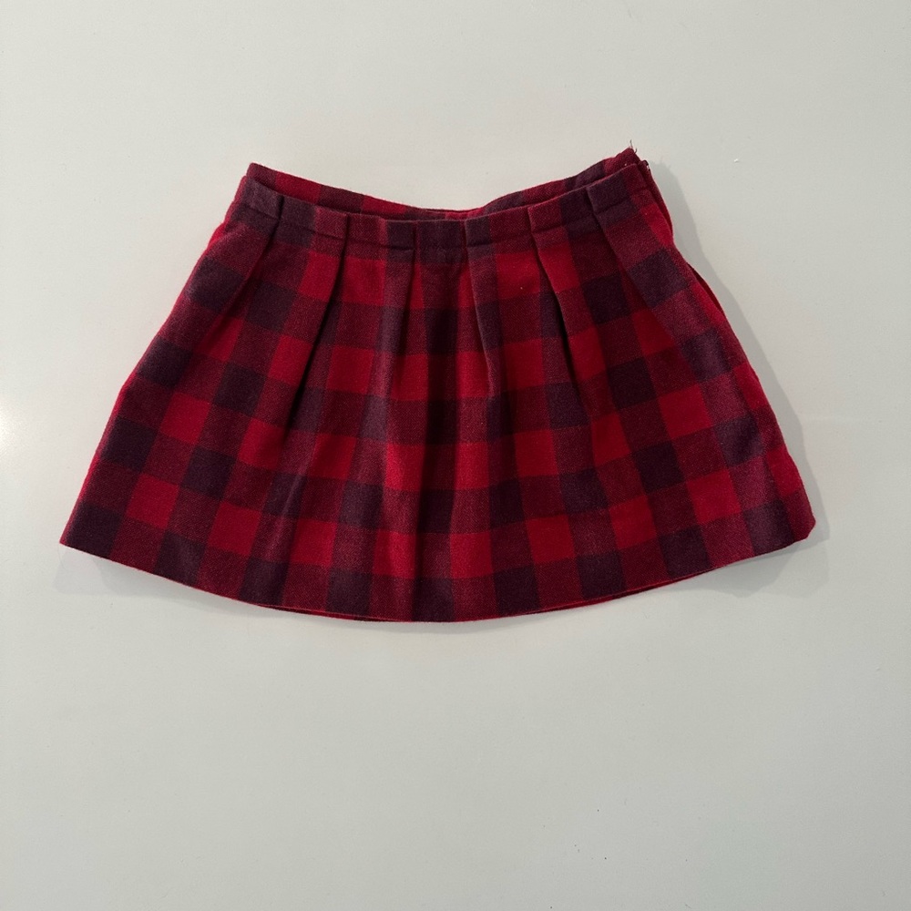 JACADI wool blend red skirt in size 3